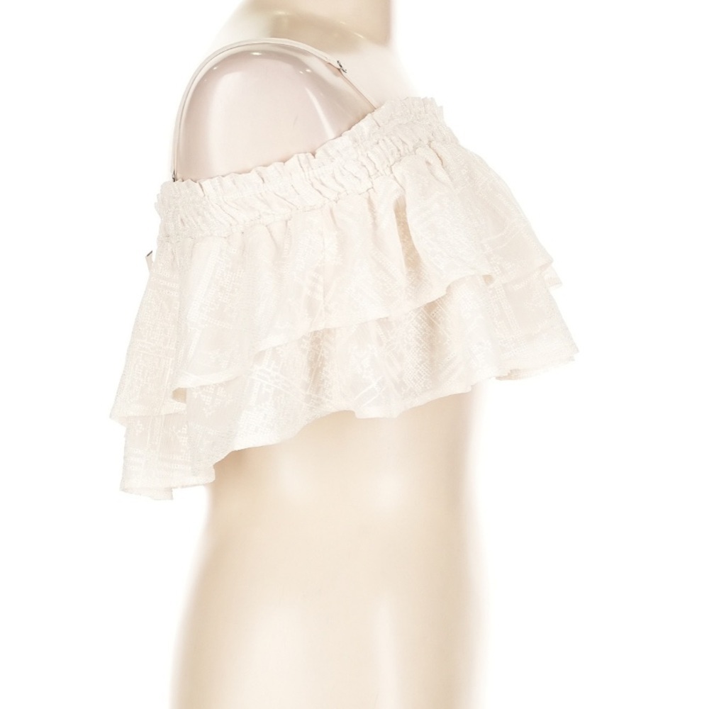 Tularosa Stella Lace Boho Ruffle Crop Top Women’s Large - Picture 4 of 7
